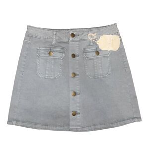 💖 NWT Altar'd State Gray Denim Mini Skirt
